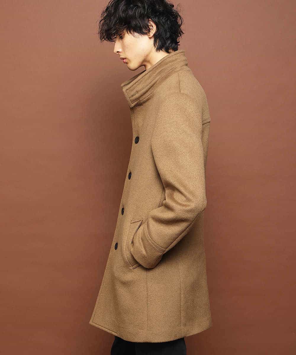 MKUAJ82270 MK MICHEL KLEIN HOMME(MKミッシェルクランオム) コート／Ｗフェイスグランメルトン ベージュ