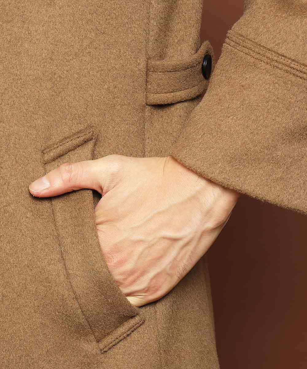 MKUAJ82270 MK MICHEL KLEIN HOMME(MKミッシェルクランオム) コート／Ｗフェイスグランメルトン ベージュ