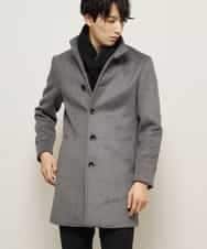 MKUAJ82270 MK MICHEL KLEIN HOMME(MKミッシェルクランオム) コート／Ｗフェイスグランメルトン ダークグレー
