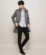 MKUAJ82270 MK MICHEL KLEIN HOMME(MKミッシェルクランオム) コート／Ｗフェイスグランメルトン ダークグレー