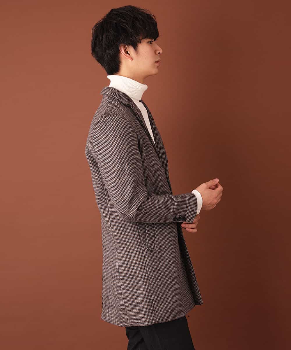 MKUAL70190 MK MICHEL KLEIN HOMME(MKミッシェルクランオム) チェスターコート／ブリティッシュＷフェイス ベージュ