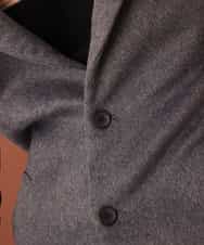 MKUAL70190 MK MICHEL KLEIN HOMME(MKミッシェルクランオム) チェスターコート／ブリティッシュＷフェイス ダークグレー
