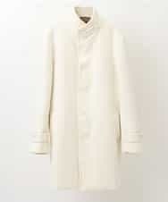 MKUAM62250 MK MICHEL KLEIN HOMME(MKミッシェルクランオム) 《オンラインストア限定プライス》【WEBストア限定カラー / ホワイト】ライトビーバースタンドメルトンコート ホワイト
