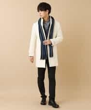 MKUAM62250 MK MICHEL KLEIN HOMME(MKミッシェルクランオム) 《オンラインストア限定プライス》【WEBストア限定カラー / ホワイト】ライトビーバースタンドメルトンコート ホワイト