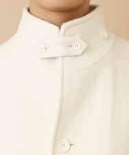 MKUAM62250 MK MICHEL KLEIN HOMME(MKミッシェルクランオム) 《オンラインストア限定プライス》【WEBストア限定カラー / ホワイト】ライトビーバースタンドメルトンコート ホワイト
