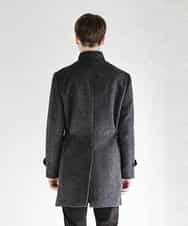 MKUAM62250 MK MICHEL KLEIN HOMME(MKミッシェルクランオム) 《オンラインストア限定プライス》【WEBストア限定カラー / ホワイト】ライトビーバースタンドメルトンコート ダークグレー