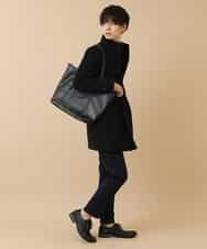 MKUAM62250 MK MICHEL KLEIN HOMME(MKミッシェルクランオム) 《オンラインストア限定プライス》【WEBストア限定カラー / ホワイト】ライトビーバースタンドメルトンコート ブラック