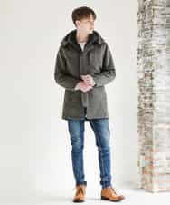 MKUAO22230 MK MICHEL KLEIN HOMME(MKミッシェルクランオム) 《オンラインストア限定プライス》【着脱可能！ハイブリットボアライナー付き】４ＷＡＹ：ストレッチコート カーキ