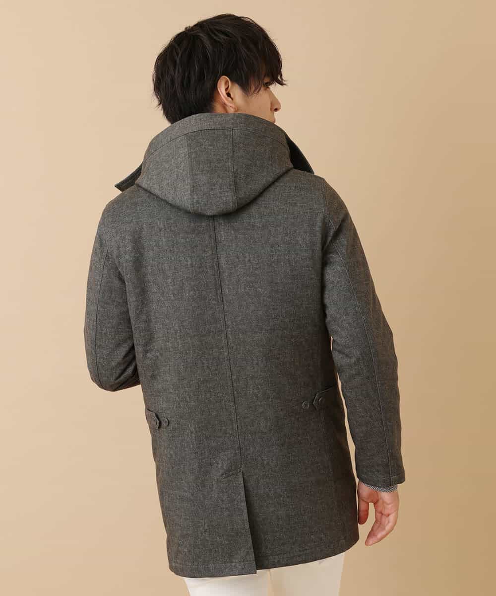 MKUAO22230 MK MICHEL KLEIN HOMME(MKミッシェルクランオム) 《オンラインストア限定プライス》【着脱可能！ハイブリットボアライナー付き】４ＷＡＹ：ストレッチコート カーキ