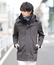 MKUAO22230 MK MICHEL KLEIN HOMME(MKミッシェルクランオム) 《オンラインストア限定プライス》【着脱可能！ハイブリットボアライナー付き】４ＷＡＹ：ストレッチコート ブラック