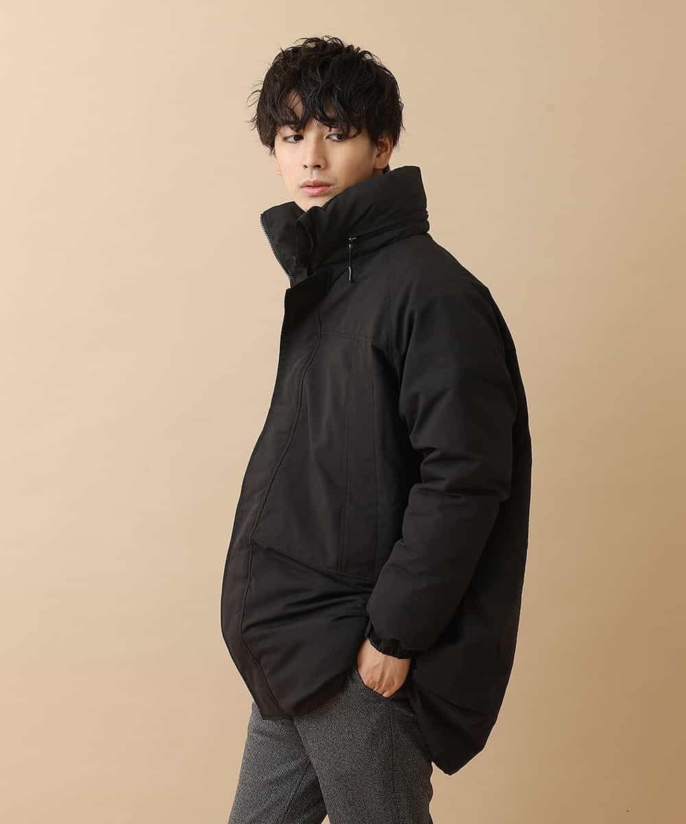MKUAO41230 MK MICHEL KLEIN HOMME(MKミッシェルクランオム) モンスターパーカーコート ブラック