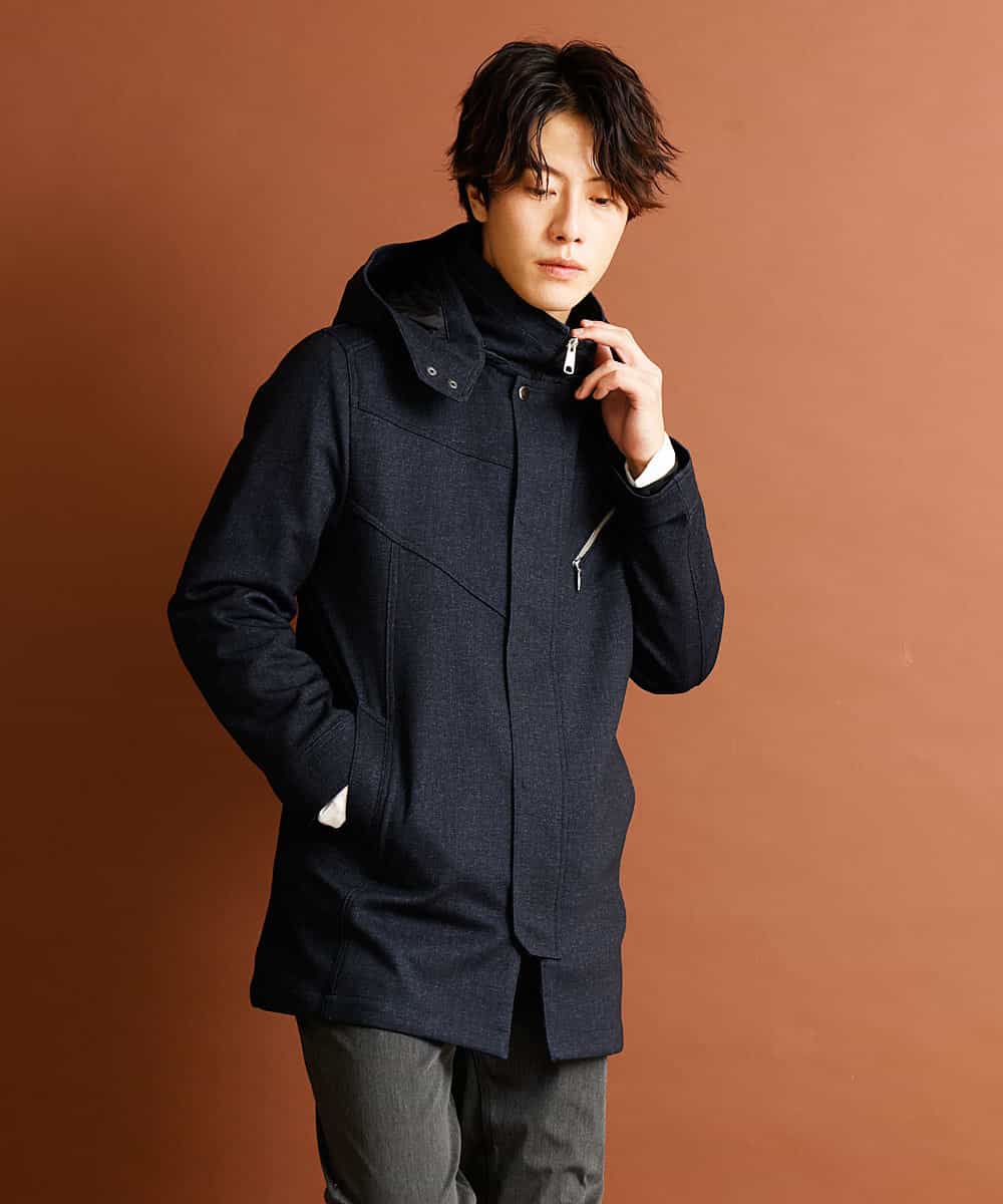 ミリタリーコート 快適ストレッチ Tec Easy Jersey ライナー取り外し可 モッズコート Mk Michel Klein Homme Mkミッシェルクランオム イトキンオンラインストア