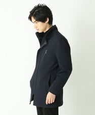 MKUAU11270 MK MICHEL KLEIN HOMME(MKミッシェルクランオム) 2WAY TEC ライナー付きコート ネイビー(57)