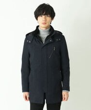 MKUAU11270 MK MICHEL KLEIN HOMME(MKミッシェルクランオム) 2WAY TEC ライナー付きコート ネイビー(57)