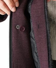 MKUAU11270 MK MICHEL KLEIN HOMME(MKミッシェルクランオム) 2WAY TEC ライナー付きコート パープル(77)