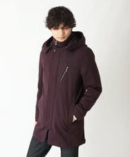 MKUAU11270 MK MICHEL KLEIN HOMME(MKミッシェルクランオム) 2WAY TEC ライナー付きコート パープル(77)