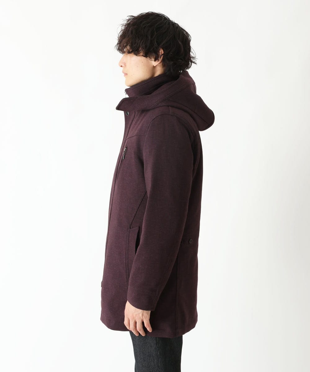 MKUAU11270 MK MICHEL KLEIN HOMME(MKミッシェルクランオム) 2WAY TEC ライナー付きコート パープル(77)