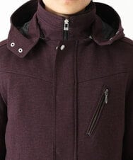MKUAU11270 MK MICHEL KLEIN HOMME(MKミッシェルクランオム) 2WAY TEC ライナー付きコート パープル(77)