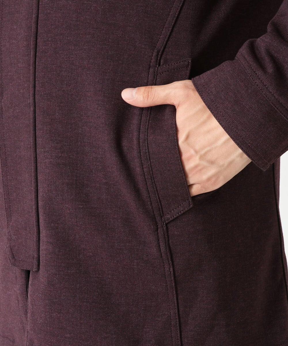 MKUAU11270 MK MICHEL KLEIN HOMME(MKミッシェルクランオム) 2WAY TEC ライナー付きコート パープル(77)