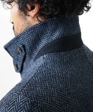 MKUAV70420 MK MICHEL KLEIN HOMME(MKミッシェルクランオム) 尾州ツイード / ロングコート ブルー