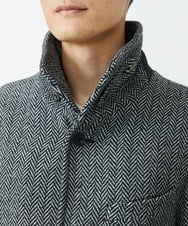 MKUAV70420 MK MICHEL KLEIN HOMME(MKミッシェルクランオム) 尾州ツイード / ロングコート グレー(92)