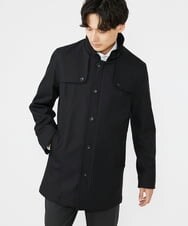 MKUAV71420 MK MICHEL KLEIN HOMME(MKミッシェルクランオム) ライナー付き / ウールタッチボンディングコート ブラック(94)