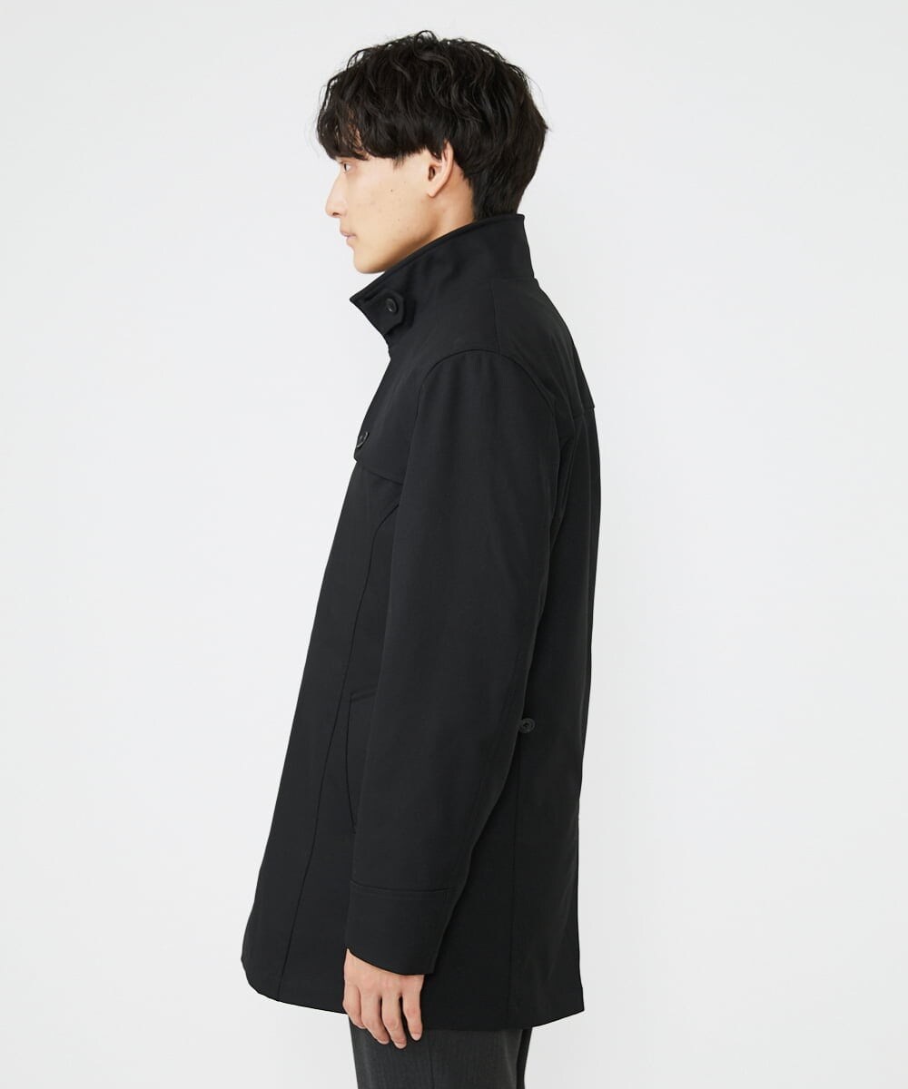 MKUAV71420 MK MICHEL KLEIN HOMME(MKミッシェルクランオム) ライナー付き / ウールタッチボンディングコート ブラック(94)