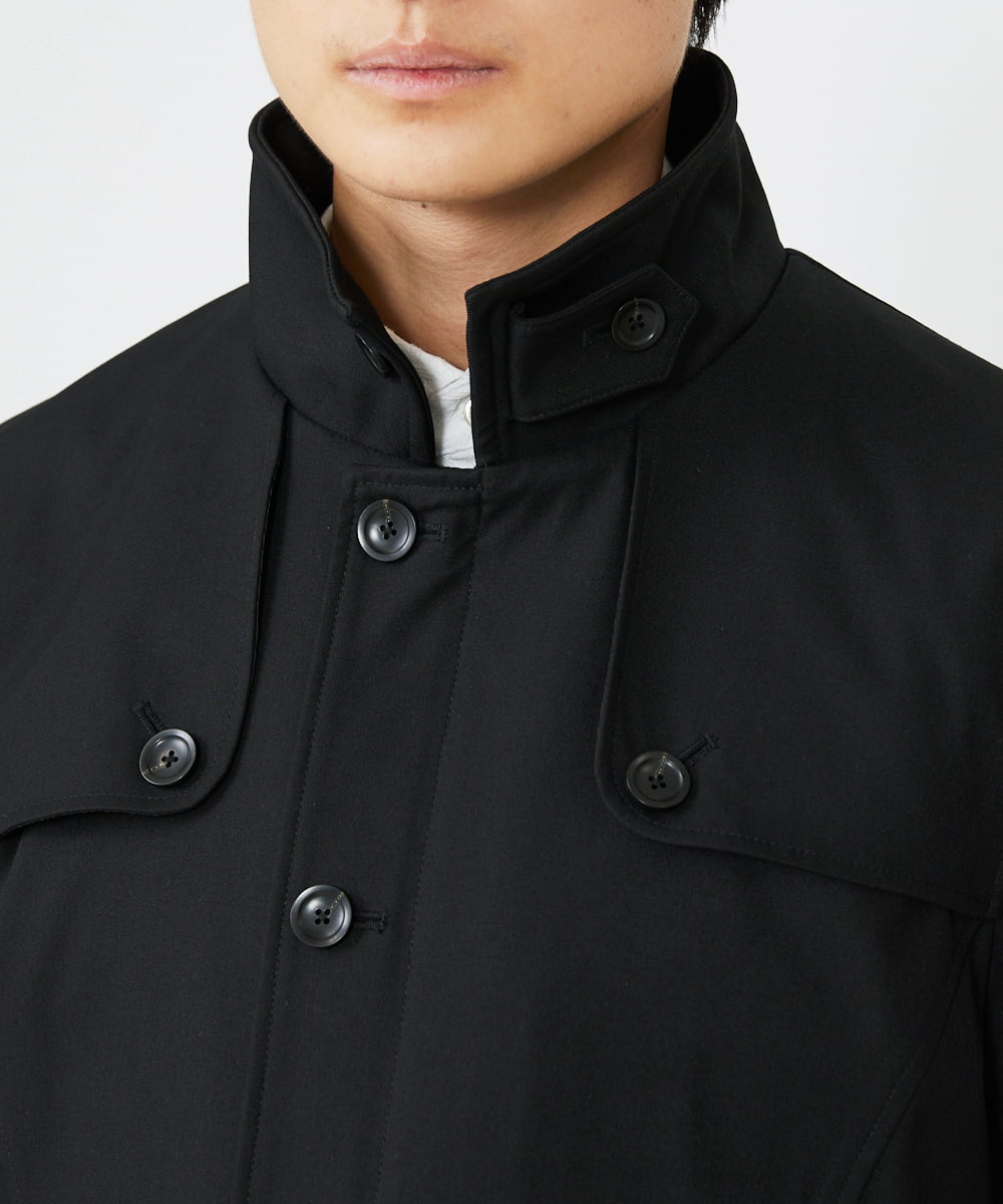 MKUAV71420 MK MICHEL KLEIN HOMME(MKミッシェルクランオム) ライナー付き / ウールタッチボンディングコート ブラック(94)