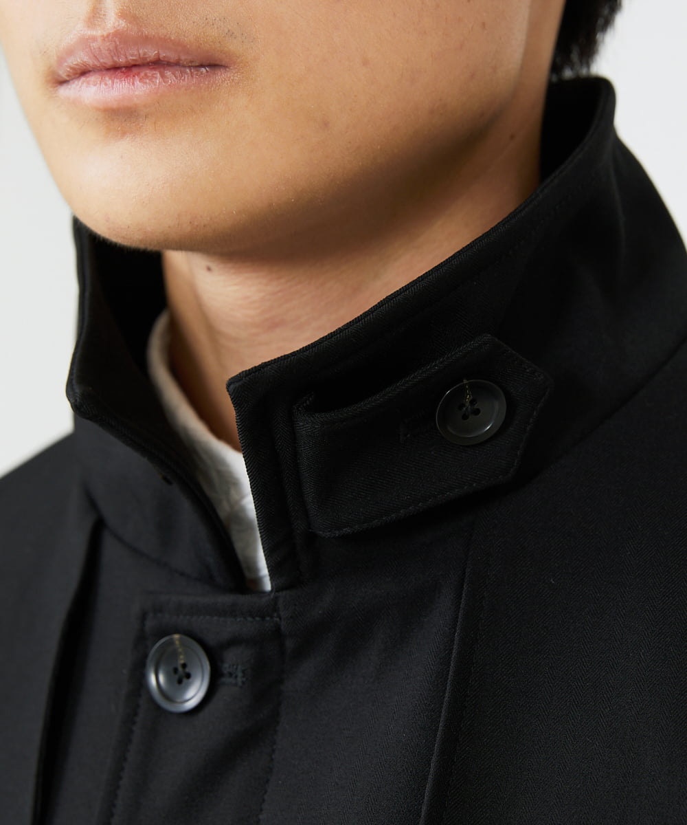 MKUAV71420 MK MICHEL KLEIN HOMME(MKミッシェルクランオム) ライナー付き / ウールタッチボンディングコート ブラック(94)