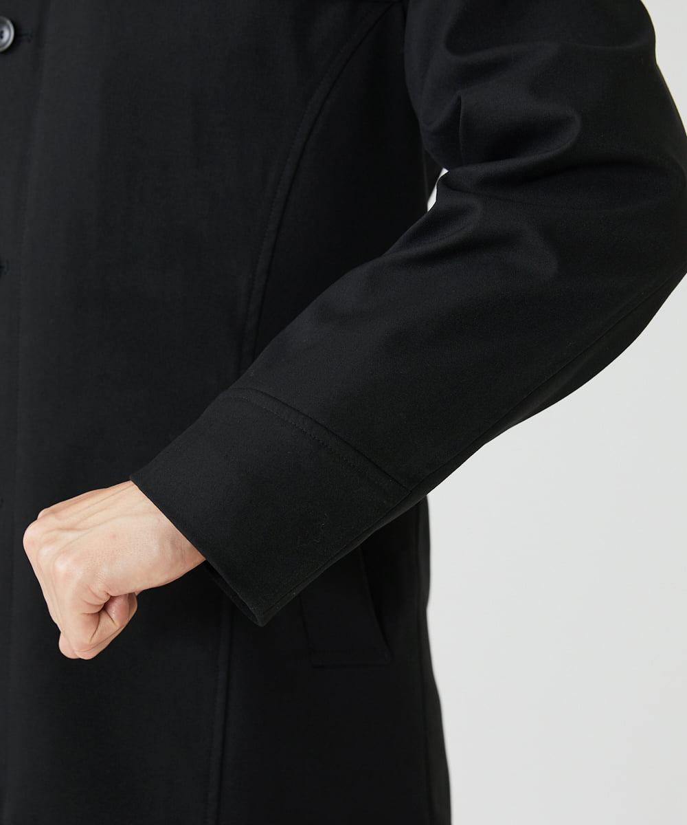 MKUAV71420 MK MICHEL KLEIN HOMME(MKミッシェルクランオム) ライナー付き / ウールタッチボンディングコート ブラック(94)