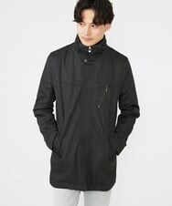 MKUAX11272 MK MICHEL KLEIN HOMME(MKミッシェルクランオム) 2WAYスタンドコート / TEC EASY JERSY カーキ(37)