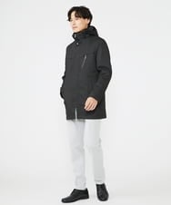 MKUAX11272 MK MICHEL KLEIN HOMME(MKミッシェルクランオム) 2WAYスタンドコート / TEC EASY JERSY カーキ(37)