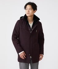 MKUAX11272 MK MICHEL KLEIN HOMME(MKミッシェルクランオム) 2WAYスタンドコート / TEC EASY JERSY パープル(77)