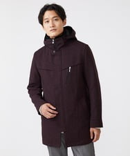 MKUAX11272 MK MICHEL KLEIN HOMME(MKミッシェルクランオム) 2WAYスタンドコート / TEC EASY JERSY パープル(77)