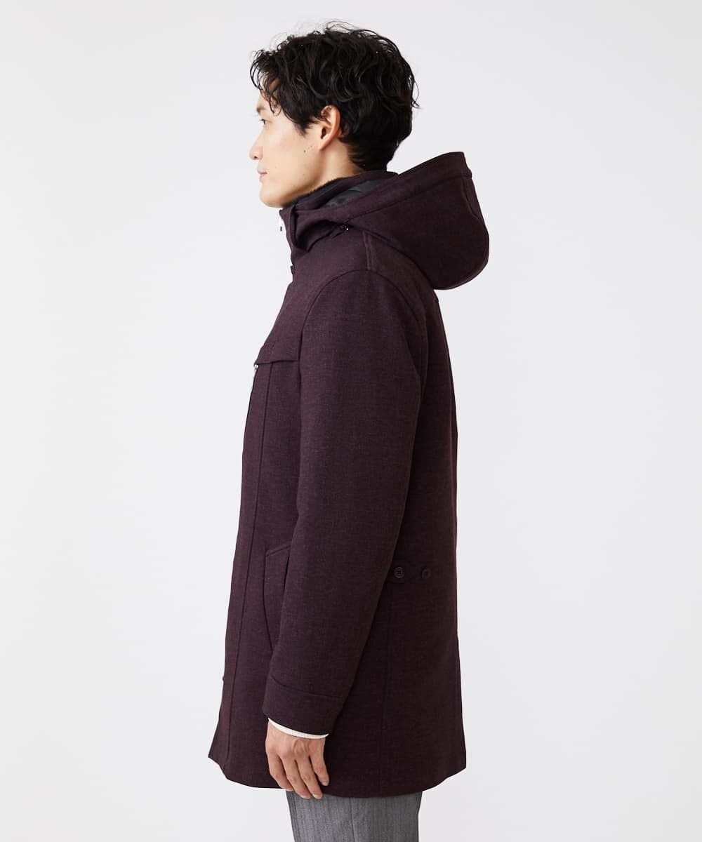 MKUAX11272 MK MICHEL KLEIN HOMME(MKミッシェルクランオム) 2WAYスタンドコート / TEC EASY JERSY パープル(77)