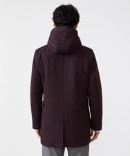 MKUAX11272 MK MICHEL KLEIN HOMME(MKミッシェルクランオム) 2WAYスタンドコート / TEC EASY JERSY パープル(77)