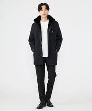 MKUAX11272 MK MICHEL KLEIN HOMME(MKミッシェルクランオム) 2WAYスタンドコート / TEC EASY JERSY ブラック(94)