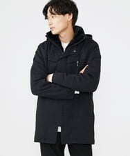 MKUAX11272 MK MICHEL KLEIN HOMME(MKミッシェルクランオム) 2WAYスタンドコート / TEC EASY JERSY ブラック(94)