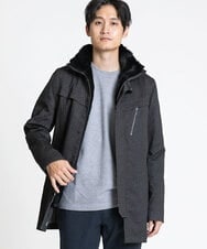 MKUAX11272 MK MICHEL KLEIN HOMME(MKミッシェルクランオム) 2WAYスタンドコート / TEC EASY JERSY ブラック(94)