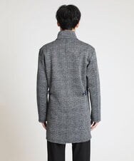 MKUAX30272 MK MICHEL KLEIN HOMME(MKミッシェルクランオム) グレンチェックスタンドコート グレー(92)