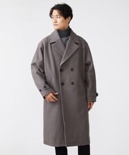 MKUAX33220 MK MICHEL KLEIN HOMME(MKミッシェルクランオム) BIGシルエットダブルコート  ブラウン(86)