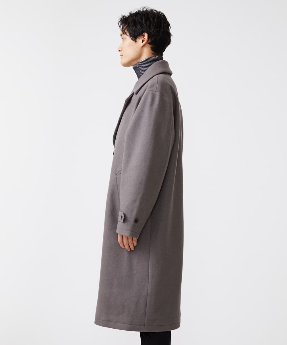 MKUAX33220 MK MICHEL KLEIN HOMME(MKミッシェルクランオム) BIGシルエットダブルコート  ブラウン(86)