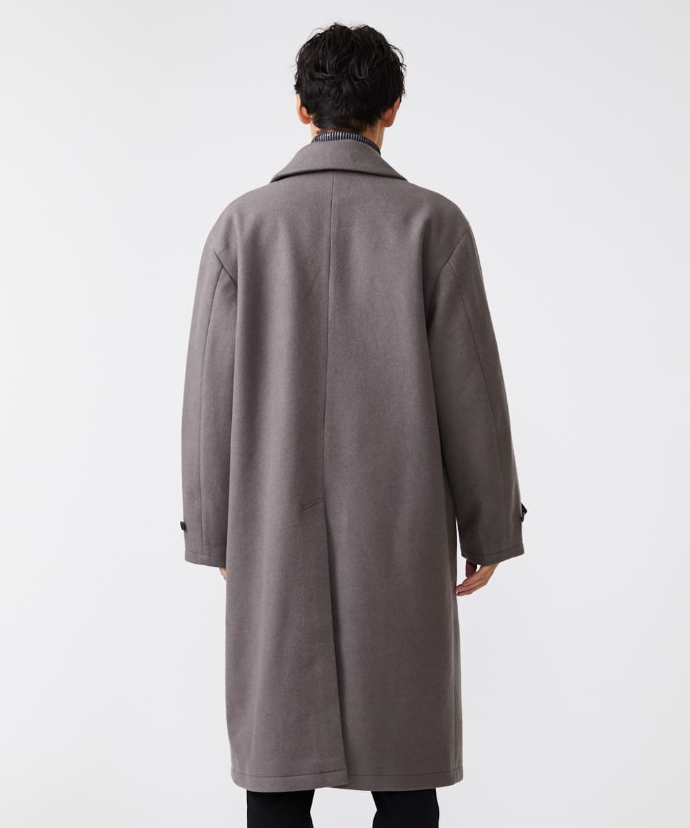 MKUAX33220 MK MICHEL KLEIN HOMME(MKミッシェルクランオム) BIGシルエットダブルコート  ブラウン(86)