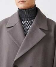 MKUAX33220 MK MICHEL KLEIN HOMME(MKミッシェルクランオム) BIGシルエットダブルコート  ブラウン(86)