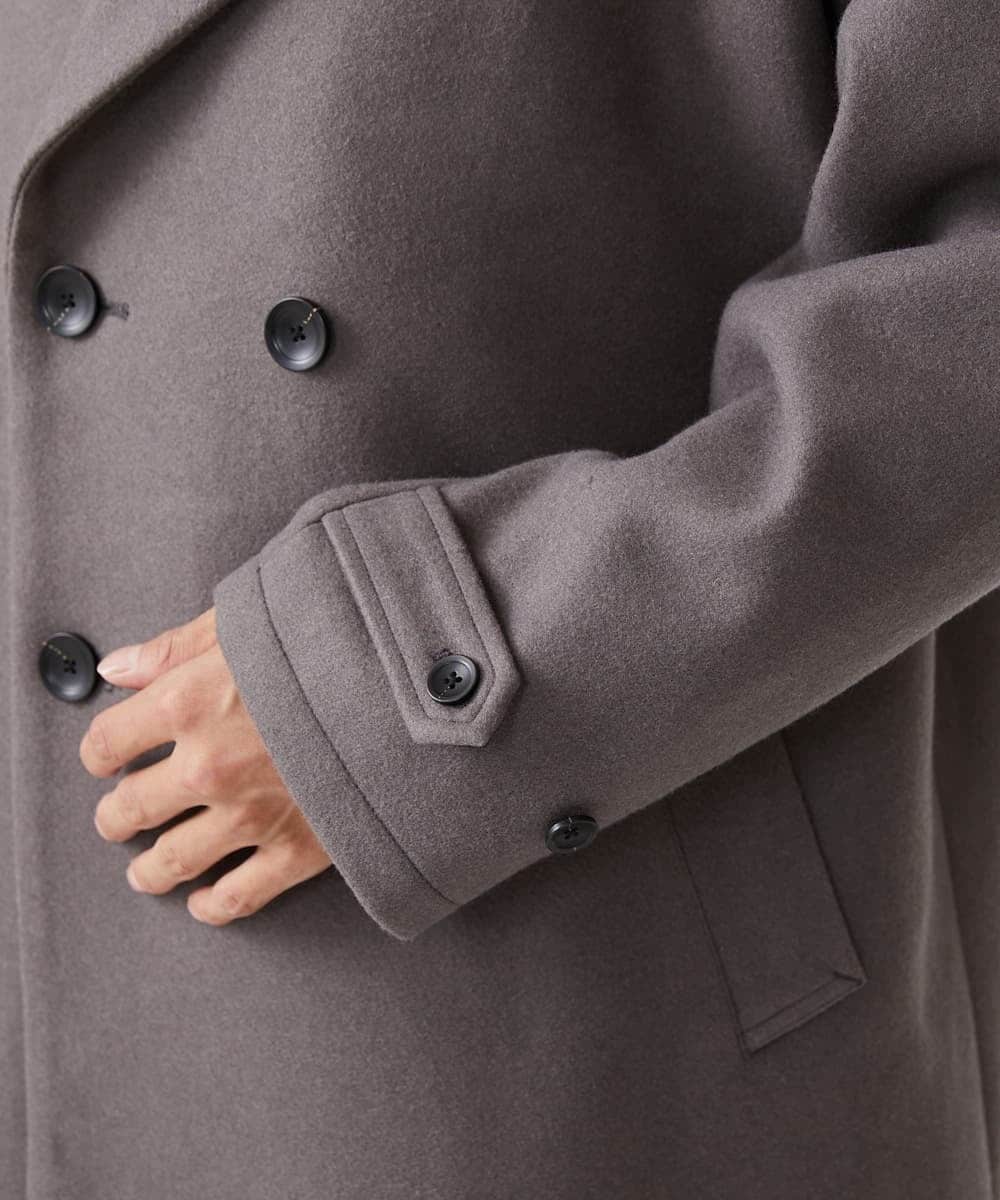 MKUAX33220 MK MICHEL KLEIN HOMME(MKミッシェルクランオム) BIGシルエットダブルコート  ブラウン(86)