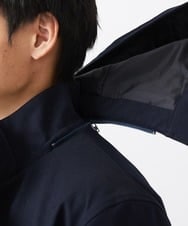 MKUCA71500 MK MICHEL KLEIN HOMME(MKミッシェルクランオム) 【ダウン混ライナー付き】3WAYフードコート / ラナテックボンディングカルゼ ネイビー
