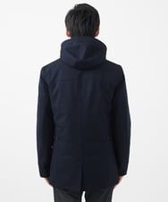 MKUCA71500 MK MICHEL KLEIN HOMME(MKミッシェルクランオム) 【ダウン混ライナー付き】3WAYフードコート / ラナテックボンディングカルゼ ネイビー