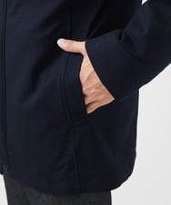 MKUCA71500 MK MICHEL KLEIN HOMME(MKミッシェルクランオム) 【ダウン混ライナー付き】3WAYフードコート / ラナテックボンディングカルゼ ネイビー