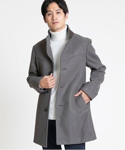 MKUCV50272 MK MICHEL KLEIN HOMME スタンドコート / SILKY TEC MELTON 