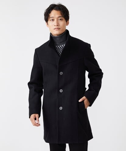 MKUCV50272 MK MICHEL KLEIN HOMME スタンドコート / SILKY TEC MELTON 